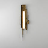 modern-brutalist-gold-metal-sculpted-wall-sconce-integrated-led-vertical-light-fixture
