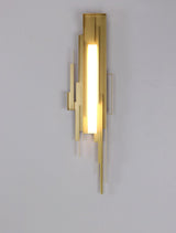 modern-brutalist-gold-metal-sculpted-wall-sconce-integrated-led-vertical-light-fixture