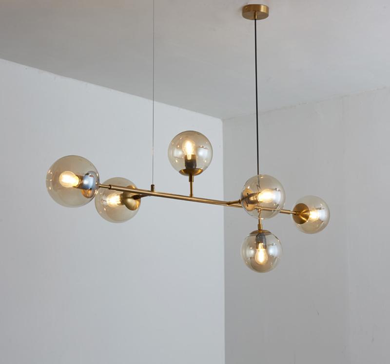contemporary-multi-glass-globe-pendant-light-with-round-orb-shades-and-polished-brass-frame