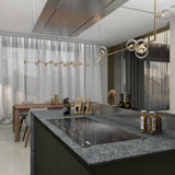 modern-linear-chandelier-with-clear-glass-globe-shades-for-geometric-dining-room-lighting