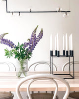 modern-linear-chandelier-with-clear-glass-globe-shades-for-geometric-dining-room-lighting