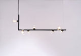 modern-linear-chandelier-with-clear-glass-globe-shades-for-geometric-dining-room-lighting
