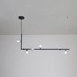 modern-linear-chandelier-with-clear-glass-globe-shades-for-geometric-dining-room-lighting