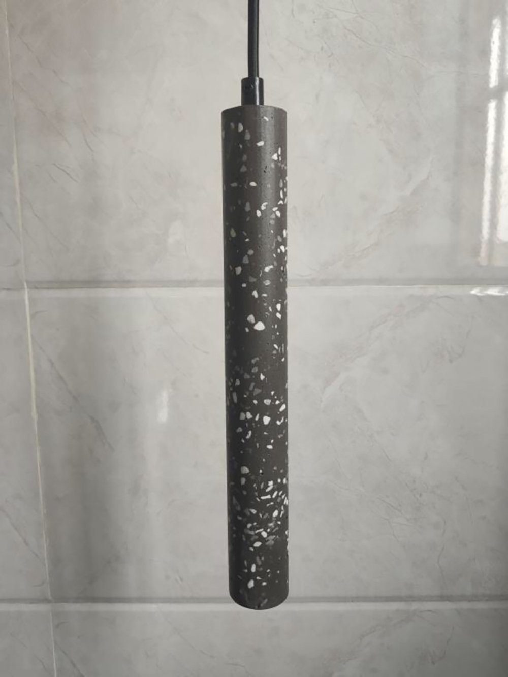 modern-minimalist-concrete-and-terrazzo-cylindrical-pendant-light-for-kitchen-island