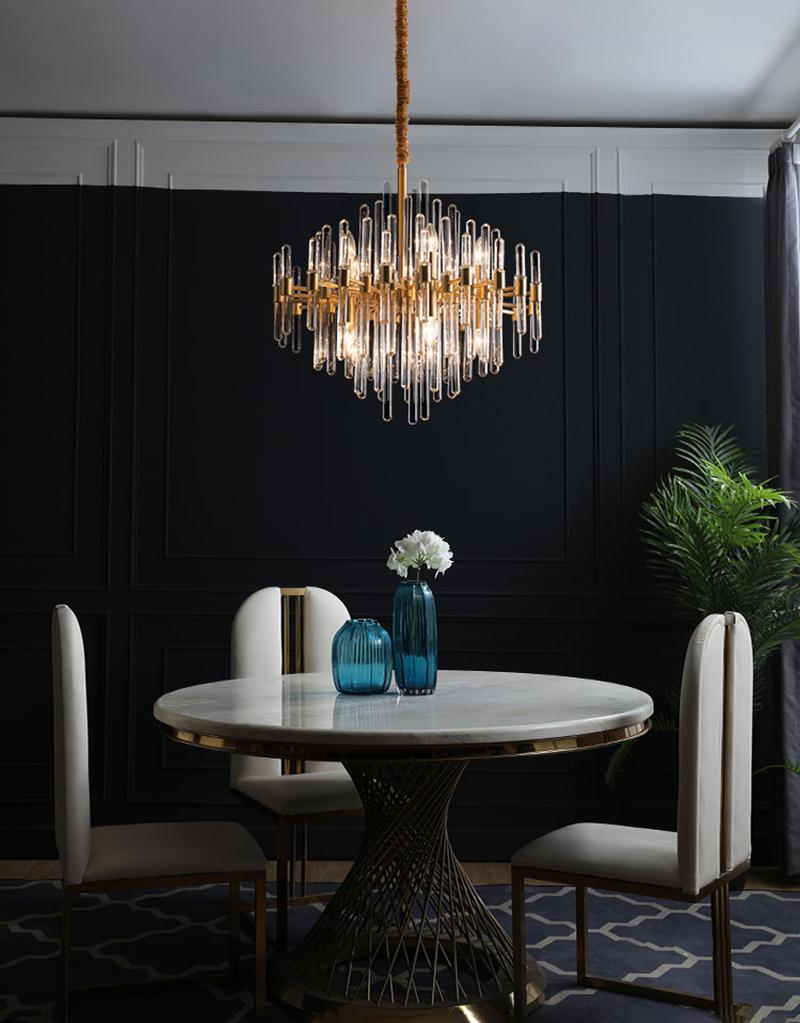 modern-antique-brass-starburst-chandelier-with-clear-crystal-glass-rods