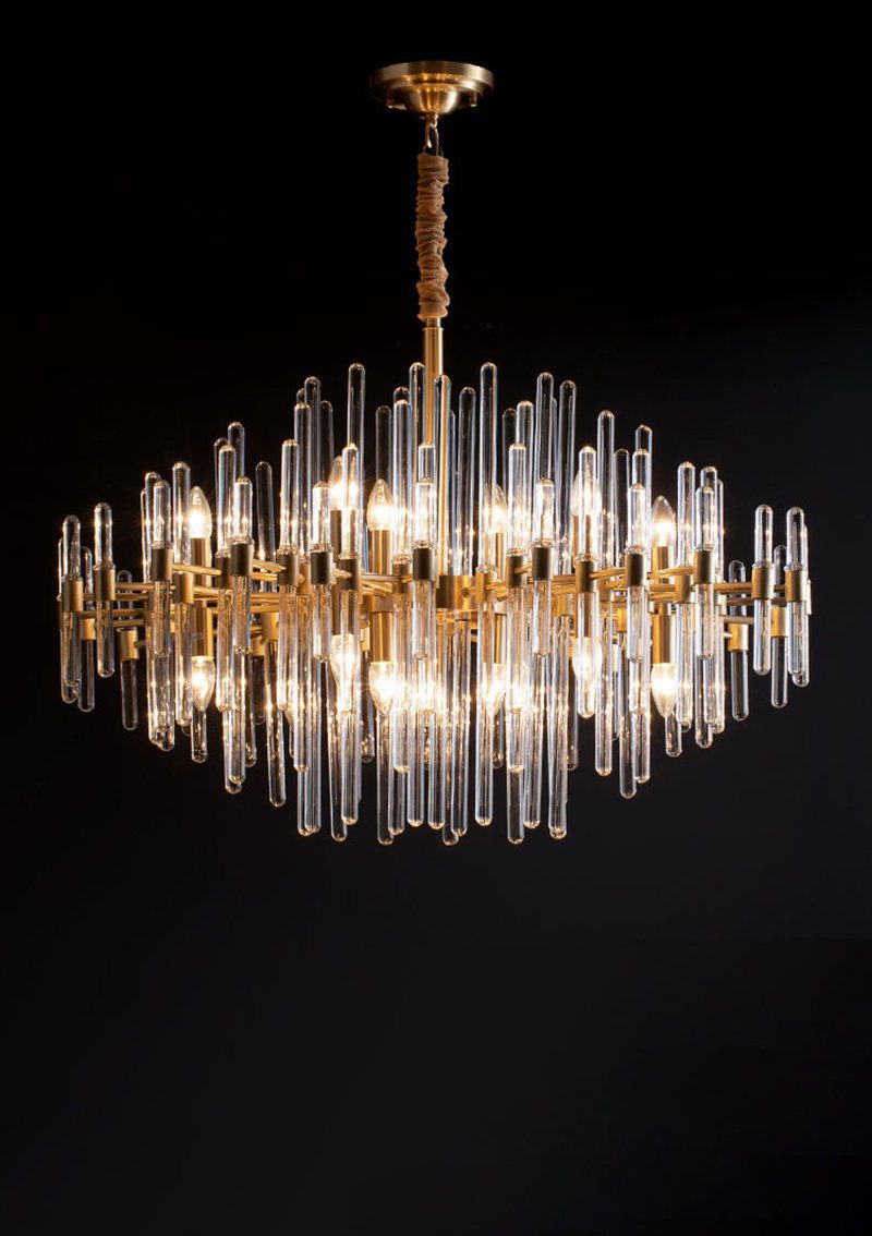 modern-antique-brass-starburst-chandelier-with-clear-crystal-glass-rods