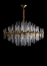 modern-antique-brass-starburst-chandelier-with-clear-crystal-glass-rods