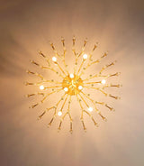 modern-antique-brass-starburst-chandelier-with-clear-crystal-glass-rods