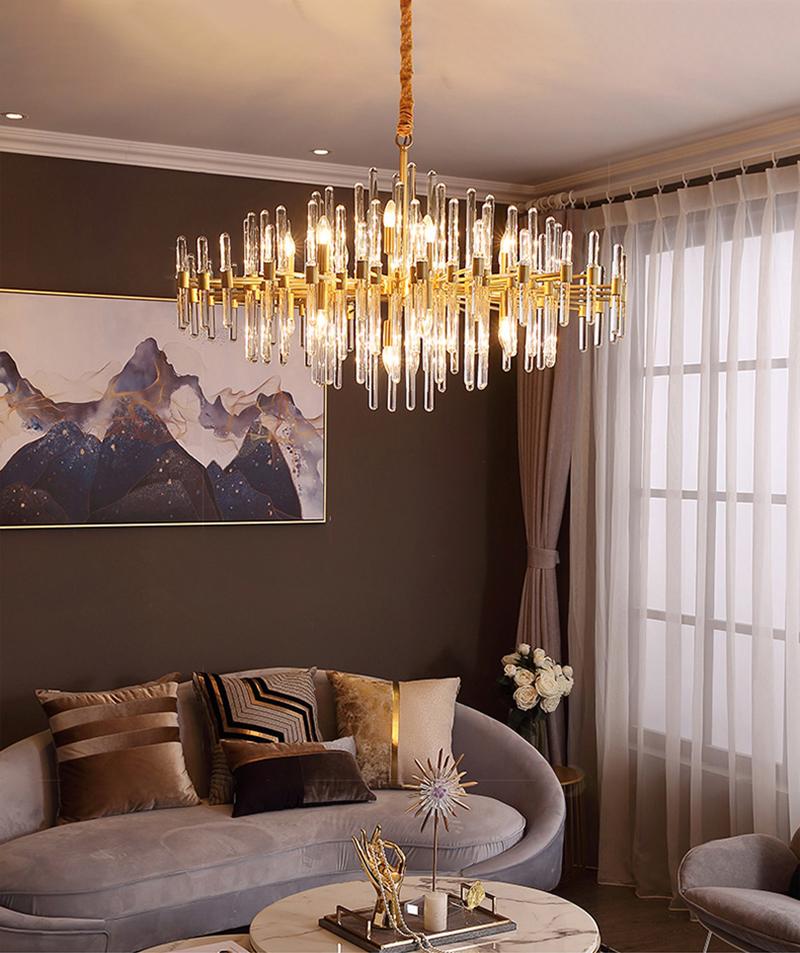 modern-antique-brass-starburst-chandelier-with-clear-crystal-glass-rods