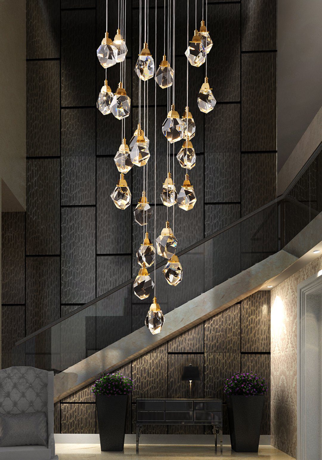 elegant-crystal-glass-led-pendant-lamp-with-brass-hardware-for-modern-dining-rooms
