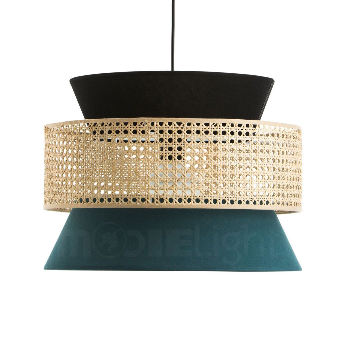 woven-rattan-cane-and-linen-pendant-light-vintage-style-suspended-ceiling-fixture
