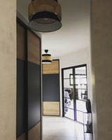 woven-rattan-cane-and-linen-pendant-light-vintage-style-suspended-ceiling-fixture