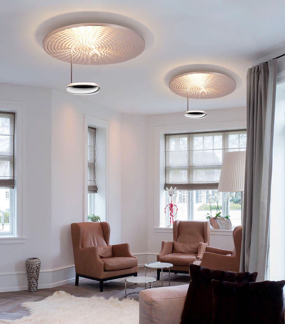 modern-polished-aluminum-droplet-led-ceiling-light-artistic-ripple-flush-mount-fixture