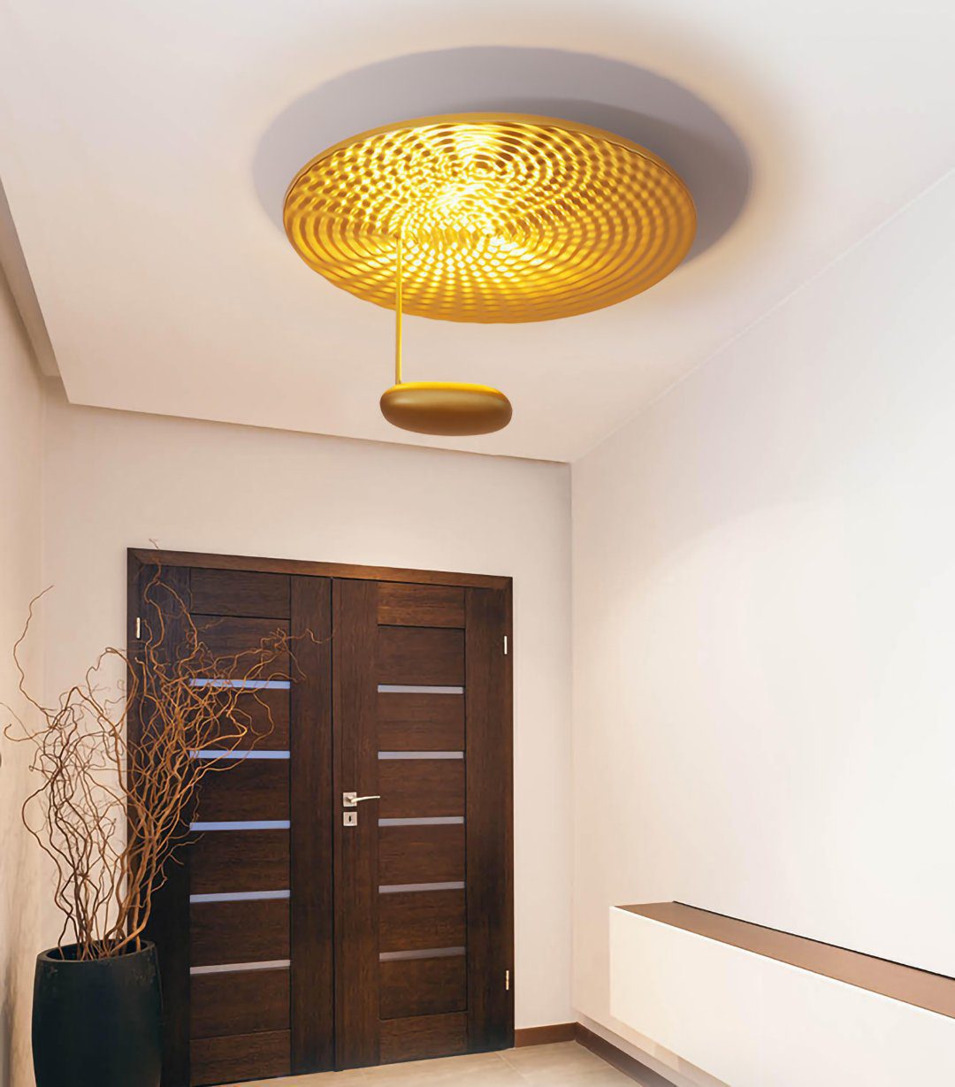 modern-polished-aluminum-droplet-led-ceiling-light-artistic-ripple-flush-mount-fixture