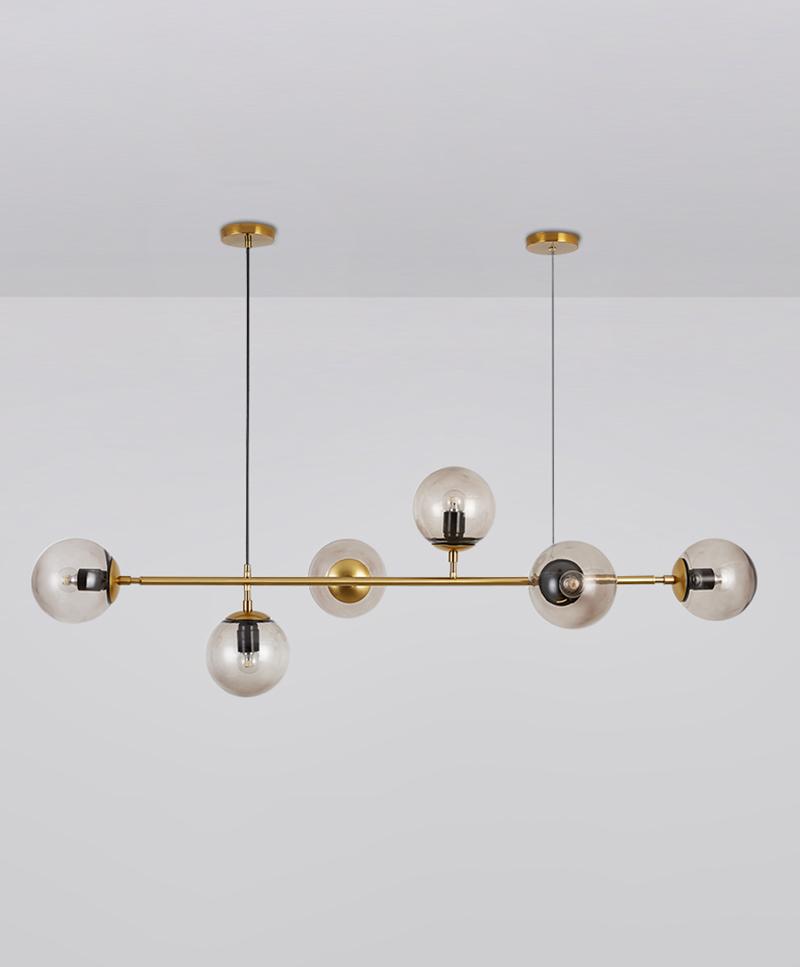 contemporary-multi-glass-globe-pendant-light-with-round-orb-shades-and-polished-brass-frame