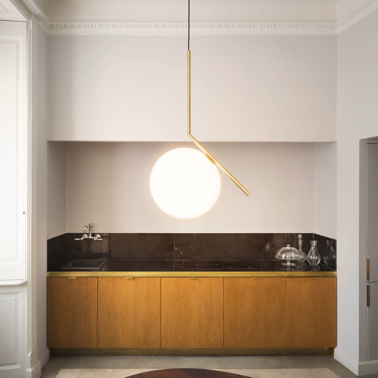 modern-brass-and-opal-glass-globe-pendant-light-minimalist-baton-design-hanging-lamp