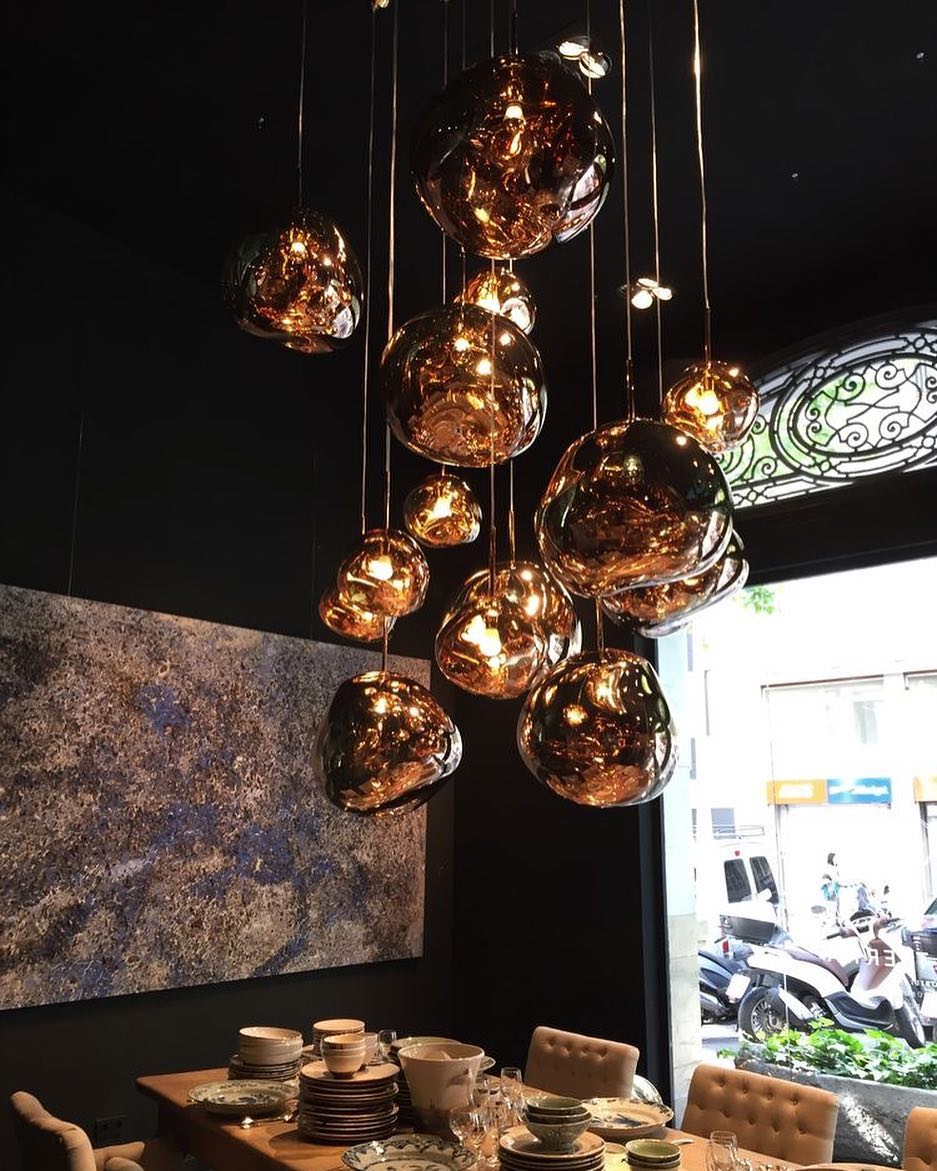 contemporary-melt-glass-style-lava-pendant-light-unique-mirror-finish-polycarbonate-hanging-lamp