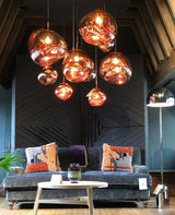 contemporary-melt-glass-style-lava-pendant-light-unique-mirror-finish-polycarbonate-hanging-lamp