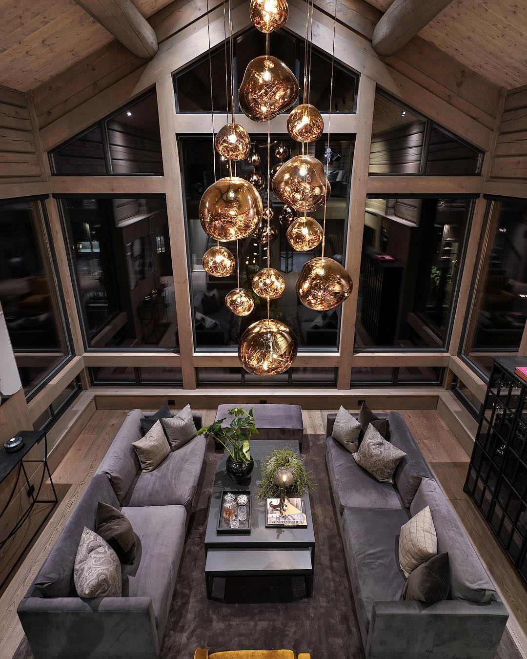 contemporary-melt-glass-style-lava-pendant-light-unique-mirror-finish-polycarbonate-hanging-lamp