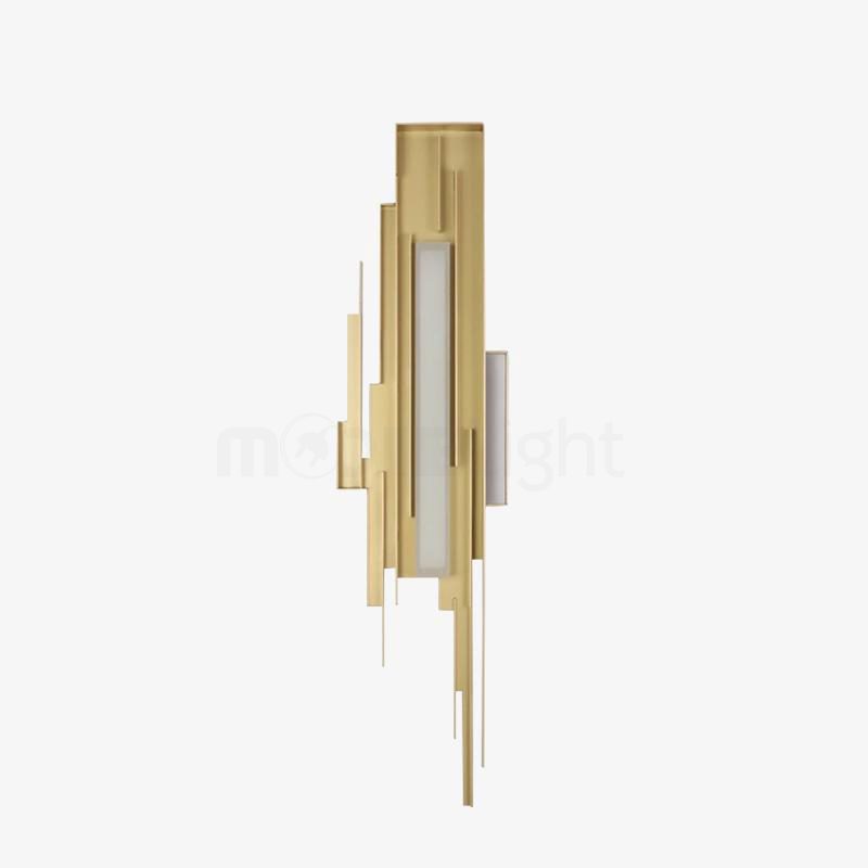 modern-brutalist-gold-metal-sculpted-wall-sconce-integrated-led-vertical-light-fixture
