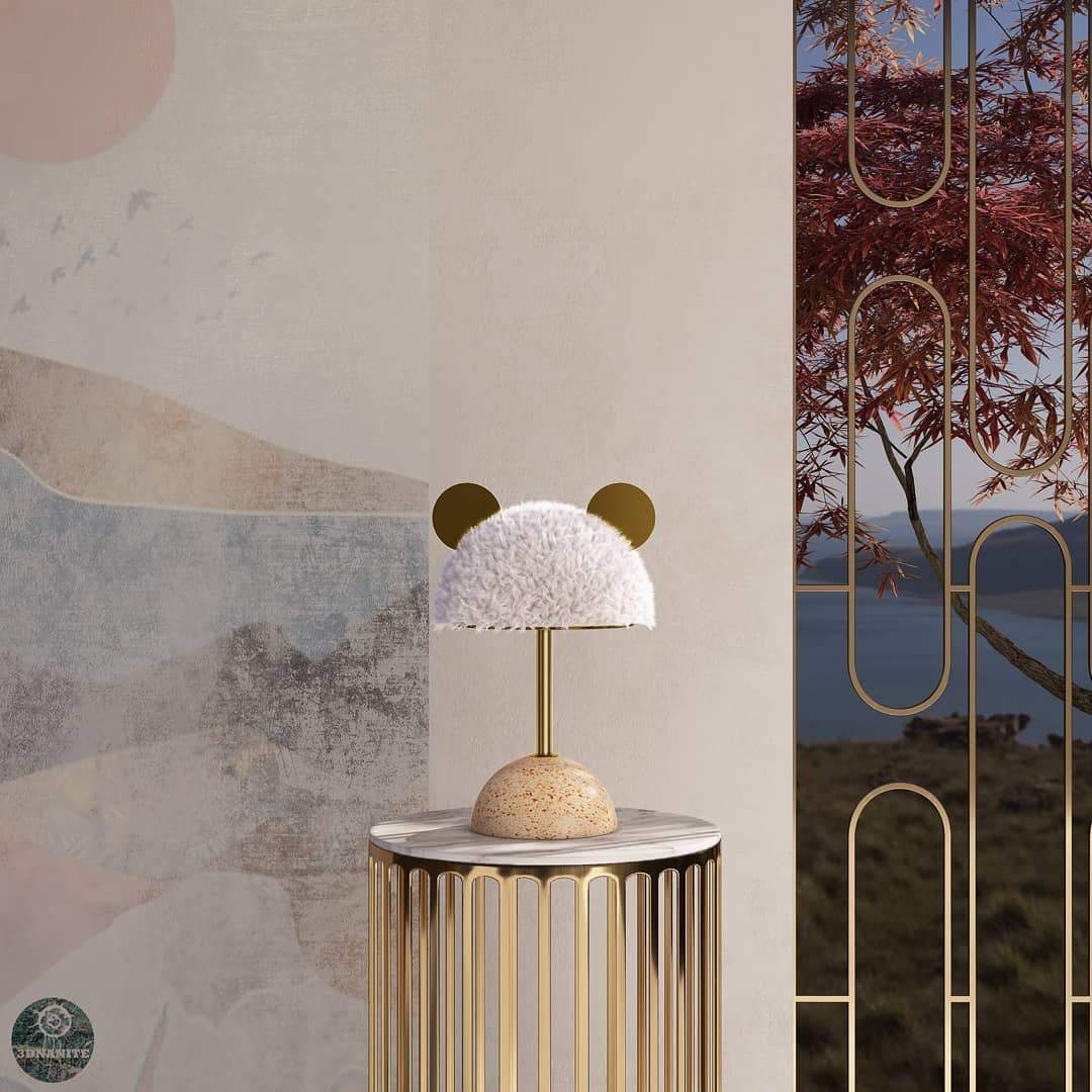 modern-terrazzo-base-table-lamp-with-green-fabric-shade-and-elegant-brass-accents
