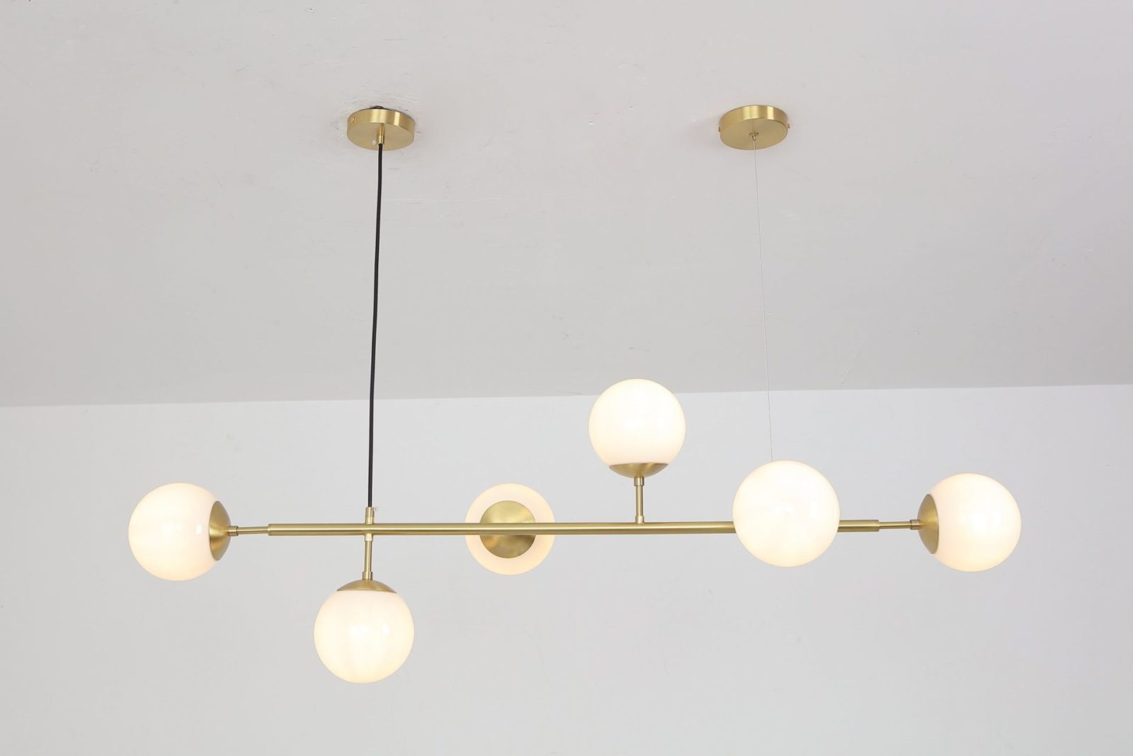 contemporary-multi-glass-globe-pendant-light-with-round-orb-shades-and-polished-brass-frame