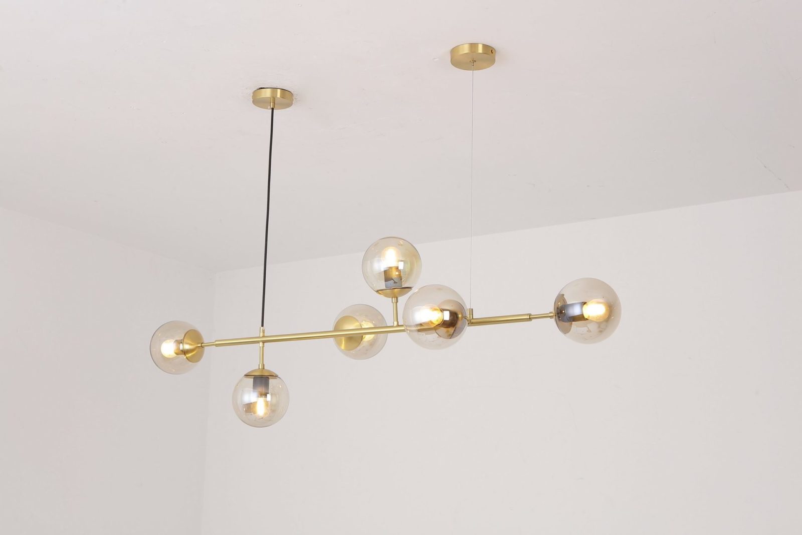 contemporary-multi-glass-globe-pendant-light-with-round-orb-shades-and-polished-brass-frame