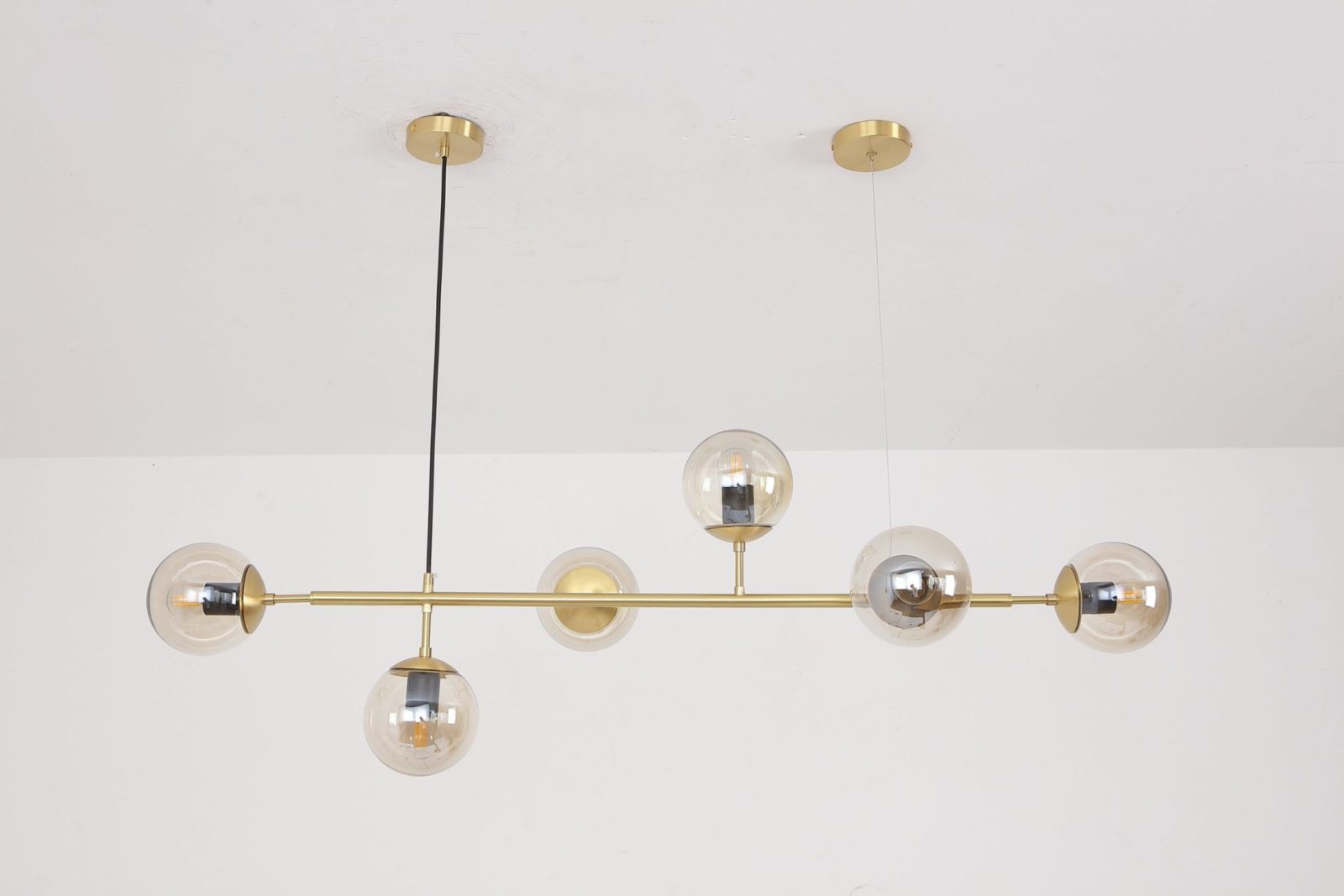 contemporary-multi-glass-globe-pendant-light-with-round-orb-shades-and-polished-brass-frame