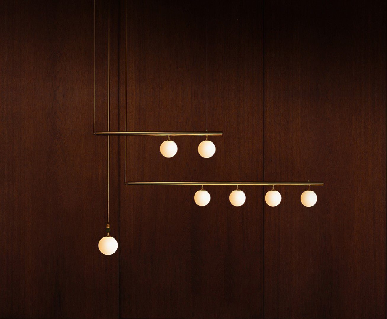 modern-geometric-satellite-pendant-light-with-opal-glass-globes-and-adjustable-brass-arms
