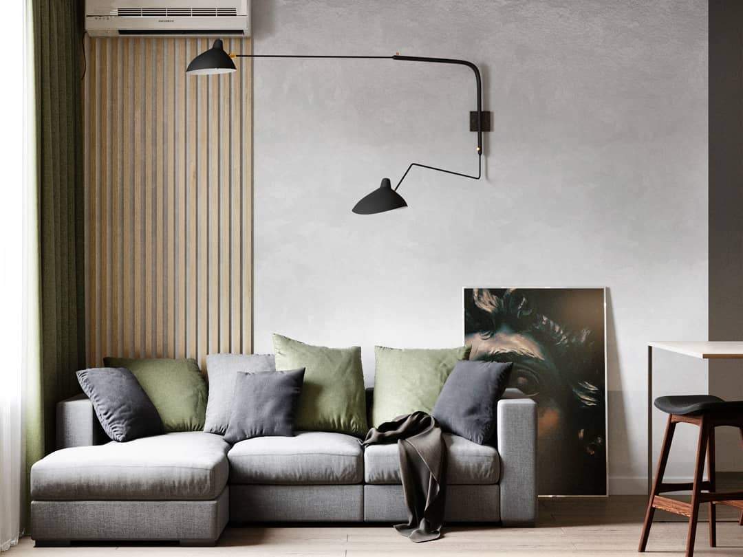 industrial-adjustable-long-arm-wall-sconce-with-rotating-metal-shade-for-indoor-lighting