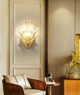 elegant-shell-shaped-brass-and-amber-glass-wall-lamp-for-modern-home-decor