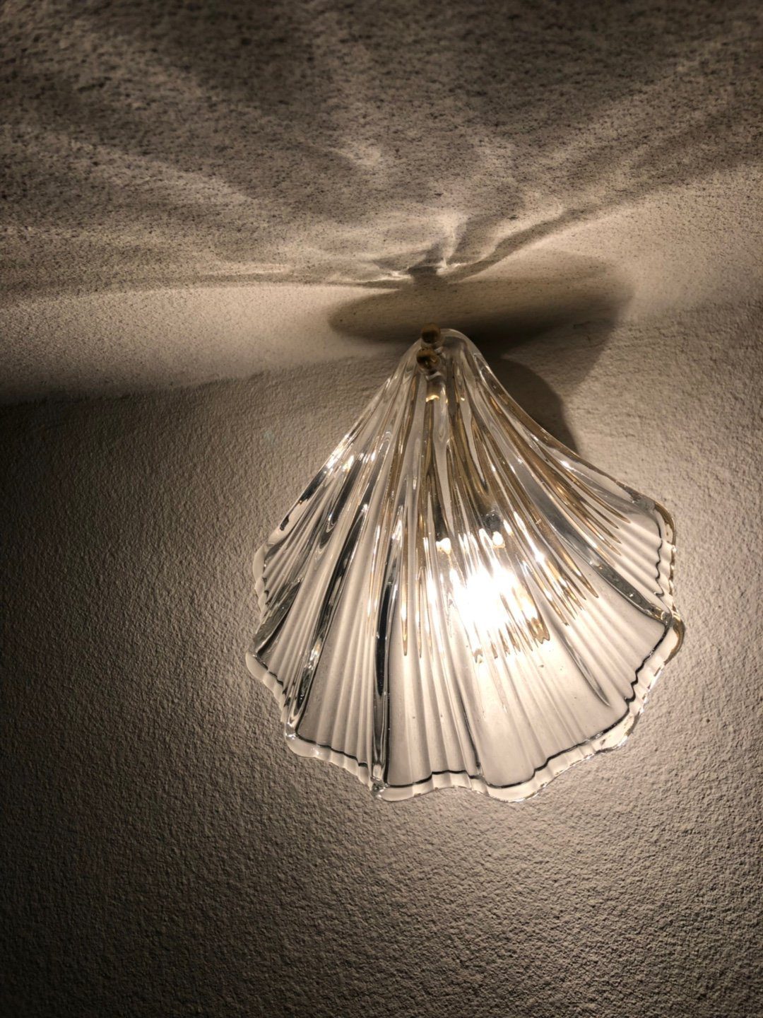elegant-shell-shaped-brass-and-amber-glass-wall-lamp-for-modern-home-decor