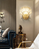 elegant-shell-shaped-brass-and-amber-glass-wall-lamp-for-modern-home-decor