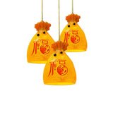 Prosperity Pouch Resin Pendant Light Lucky Money Bag Hanging Lamp for Interior Decor