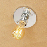 5 Inch Retro Mini Flush Mount Ceiling Light Rustic Industrial Metal LED Fixture for Hallway