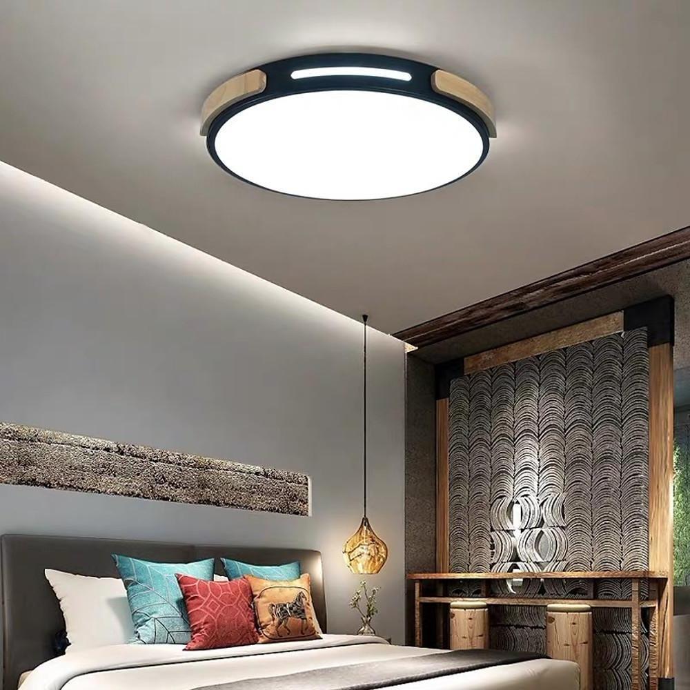 Modern Minimalist Round LED Flush Mount Ceiling Light for Living Room and Bedroom
