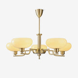 Puja Mid Century Modern Glass Globe Chandelier for Dining Room and Entryway Lighting