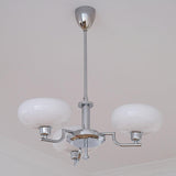 Puja Mid Century Modern Glass Globe Chandelier for Dining Room and Entryway Lighting