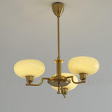 Puja Mid Century Modern Glass Globe Chandelier for Dining Room and Entryway Lighting