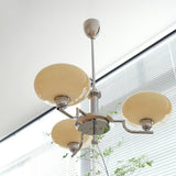 Puja Mid Century Modern Glass Globe Chandelier for Dining Room and Entryway Lighting