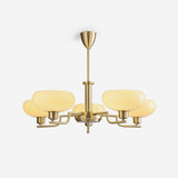 Puja Mid Century Modern Glass Globe Chandelier for Dining Room and Entryway Lighting