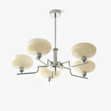 Puja Mid Century Modern Glass Globe Chandelier for Dining Room and Entryway Lighting