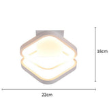 Minimalist Geometric LED Flush Mount Ceiling Light for Modern Hallways and Bedrooms