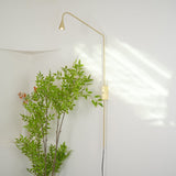 Pureform Geometric LED Wall Sconce Minimalist Indoor Lighting in Gold and Black
