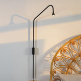 Pureform Geometric LED Wall Sconce Minimalist Indoor Lighting in Gold and Black