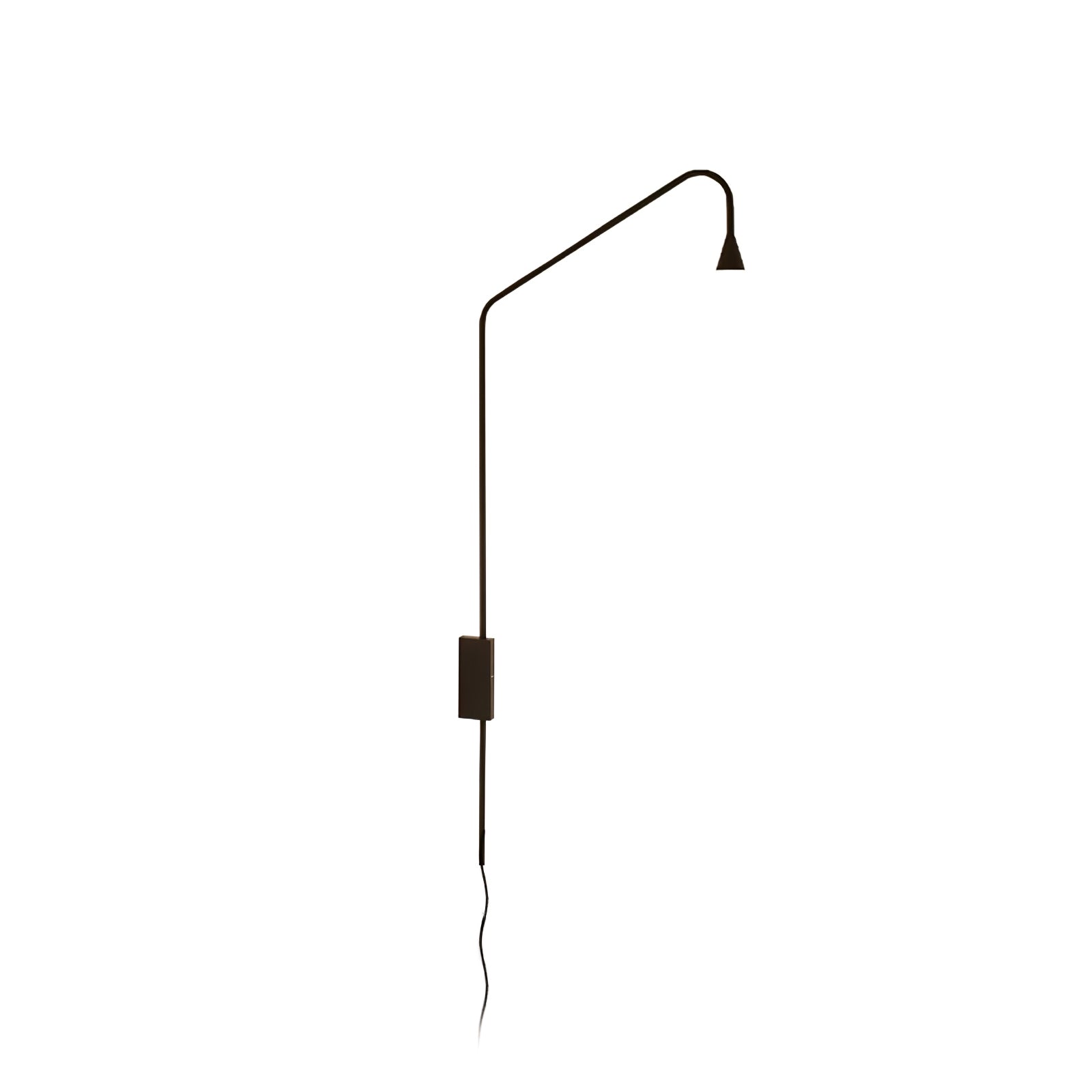 Pureform Geometric LED Wall Sconce Minimalist Indoor Lighting in Gold and Black