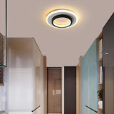 Modern Geometric 3 Circle LED Flush Mount Ceiling Light Fixture for Home