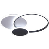 Modern Geometric Triple Circle LED Flush Mount Light for Bedroom