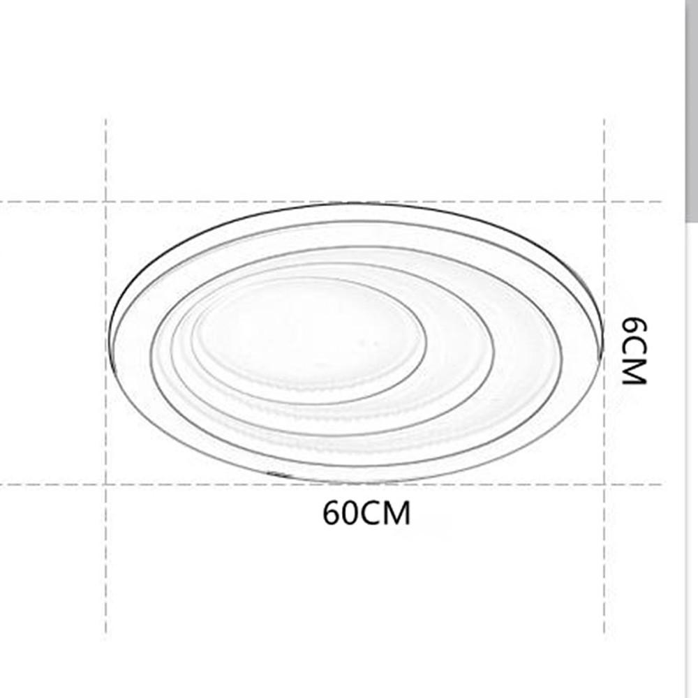 Modern Geometric LED Flush Mount Ceiling Light with Four Graduated Circles for Bedroom