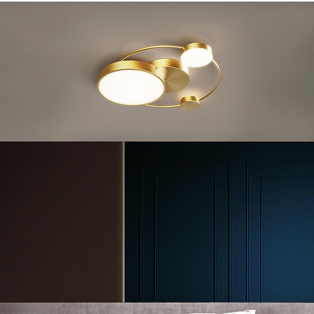 Concentric Circles Modern LED Flush Mount Ceiling Light Dimmable Artistic Geometric Fixture